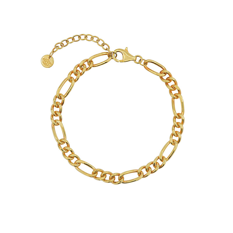 The Lucky Gold Figaro Bracelet