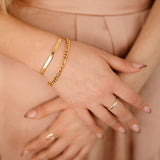 Gold Herringbone bracelet