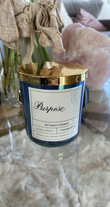 Purpose Luxury Intention Crystal Candle