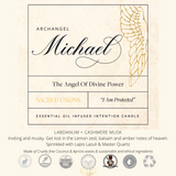 Archangel Michael "The Angel Of Divine Power" Crystal Intention Candle