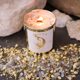 Pisces Celestial Lemurian Crystal Candle