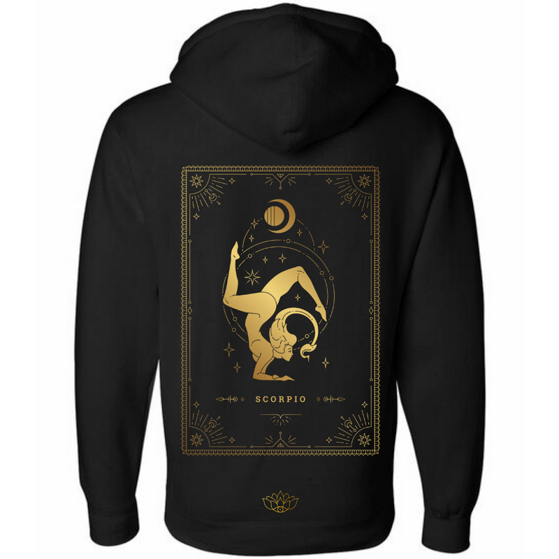 Scorpio Oversized Hooded Sweatshirt Black